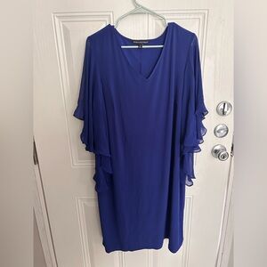 Addressing Woman Royal Blue Dress